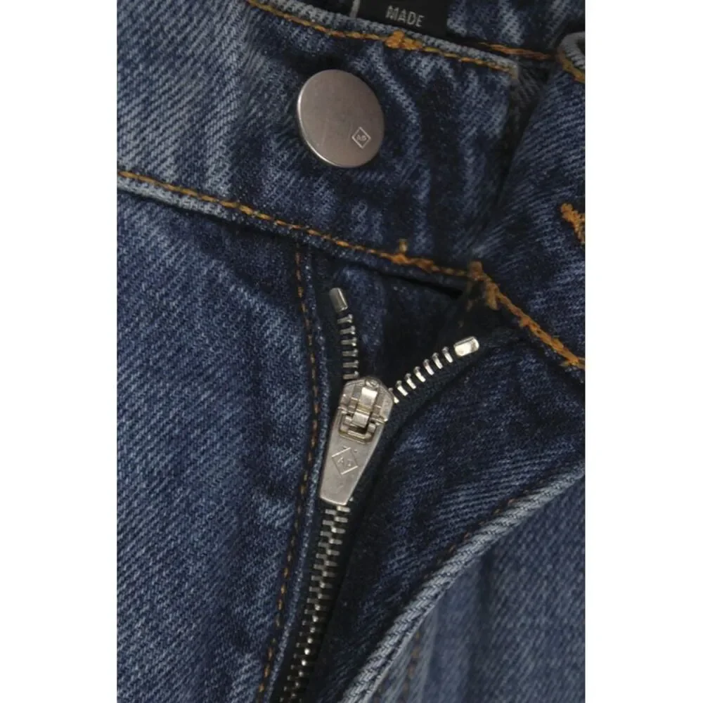 Dunhill Mens Straight Jeans Blue Cotton Button Fly Size 34